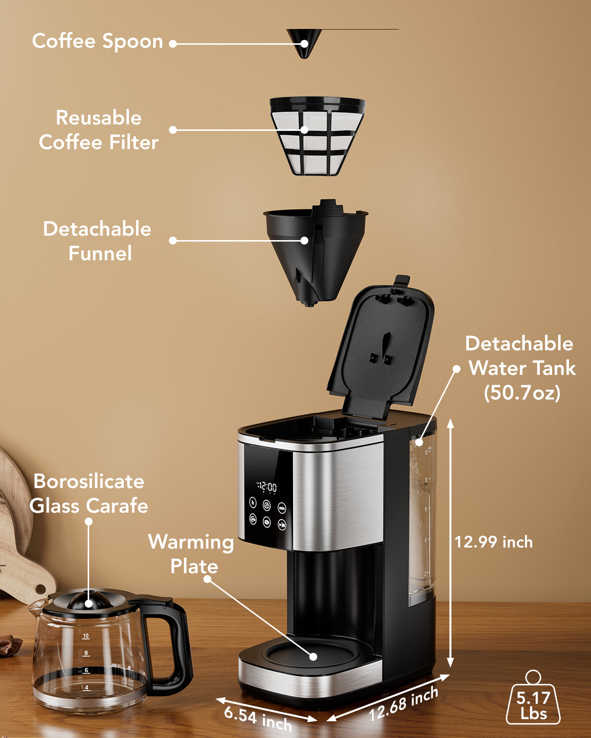 10-Cup 24-Hour Programmable Coffee Maker