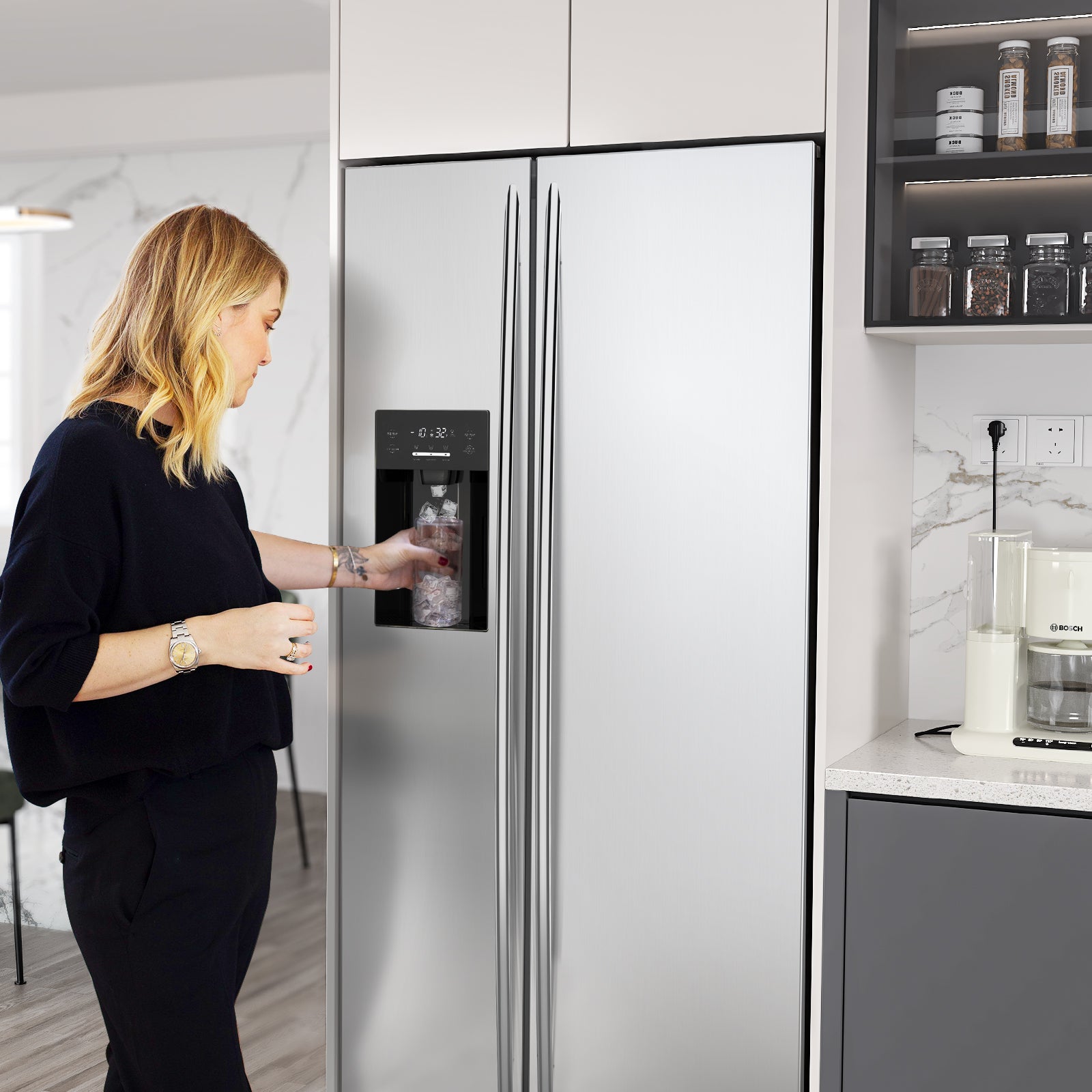 20 Cu. ft. Side By Side Refrigerator 36