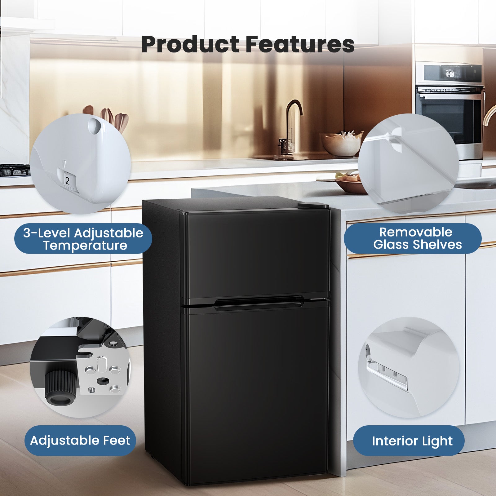 3.1 cu. ft. 2-Door Compact Mini-Refrigerator