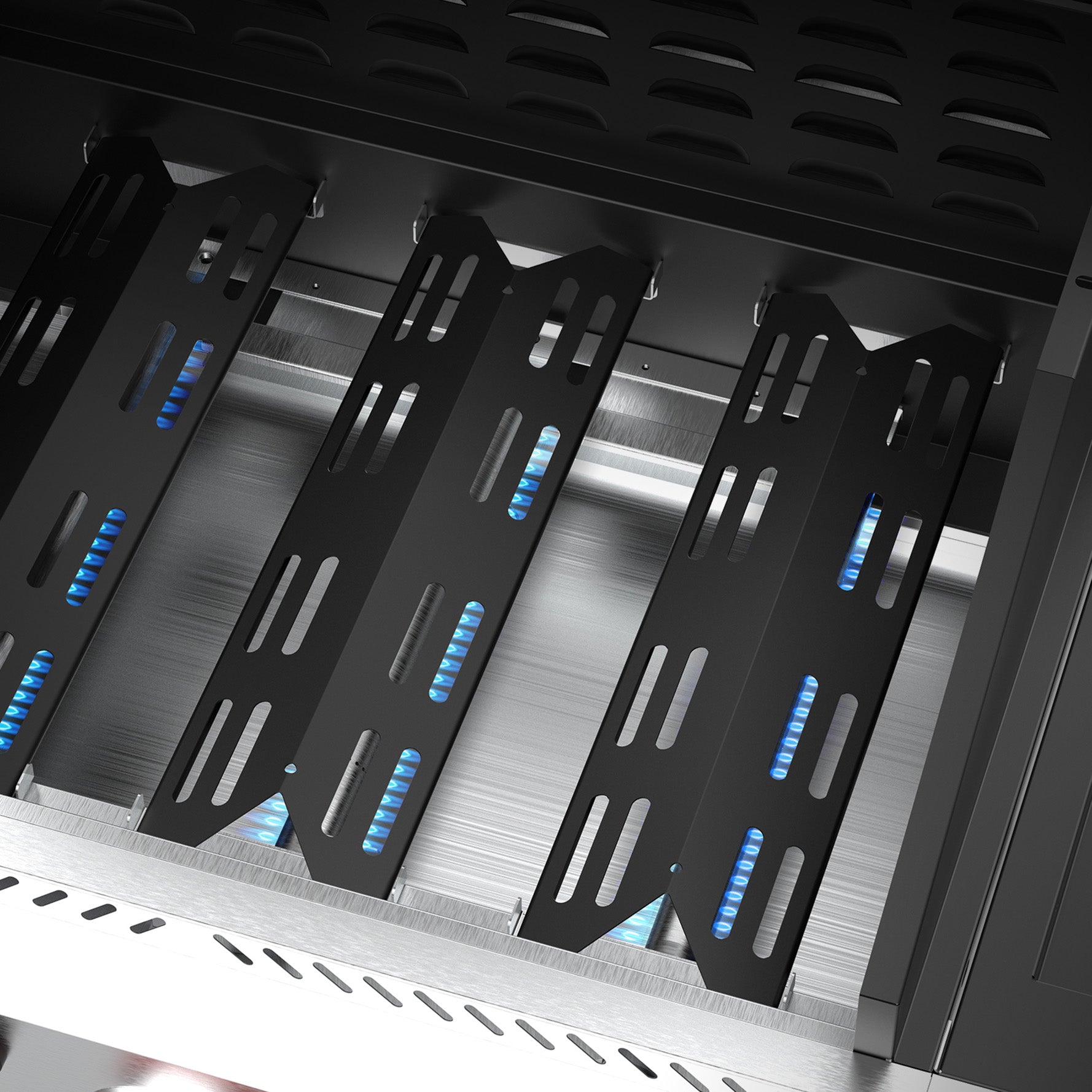 3+1/4+1 Burner Freestanding Propane Gas Grill With Side Burner And Cabinet