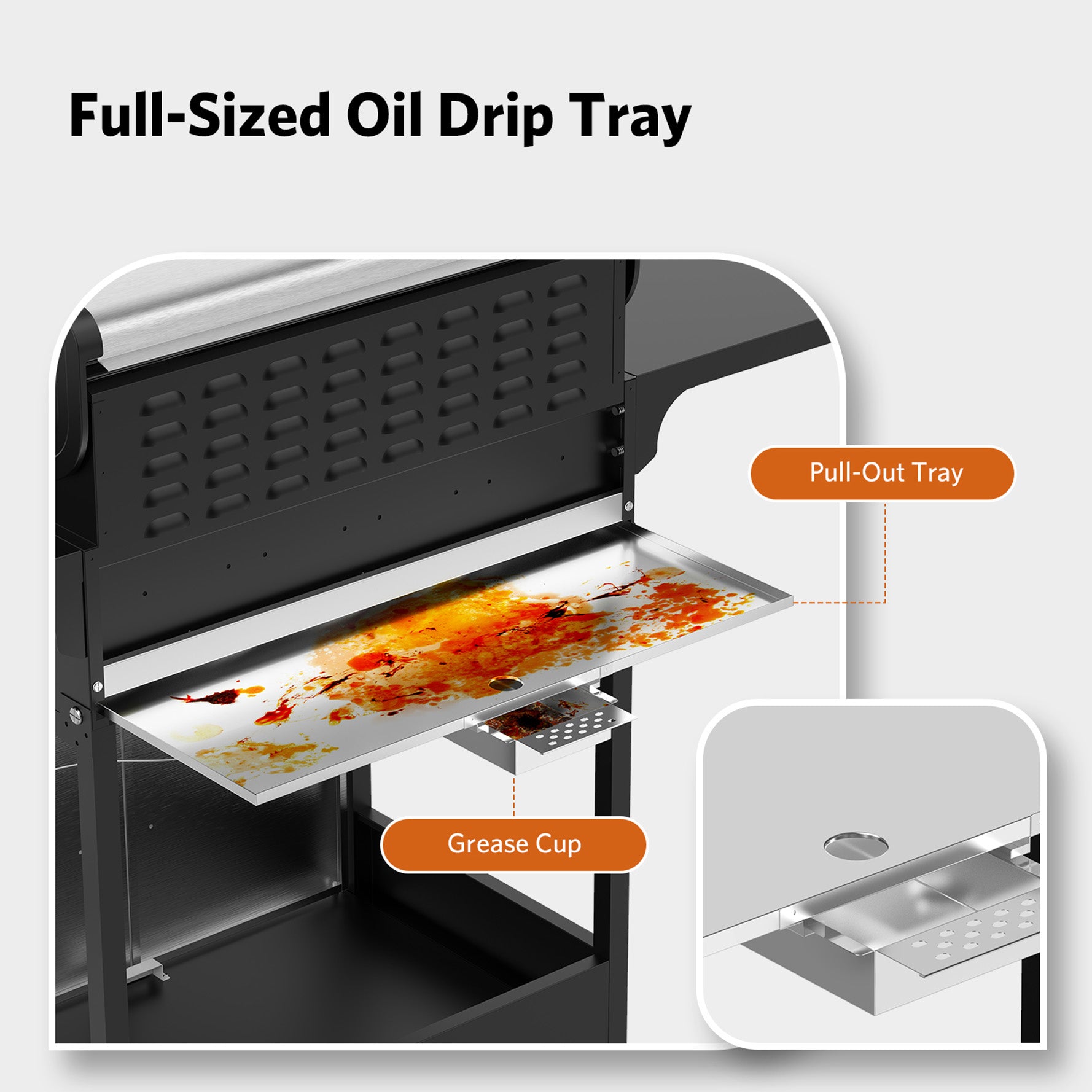 3+1/4+1 Burner Freestanding Propane Gas Grill With Side Burner And Cabinet