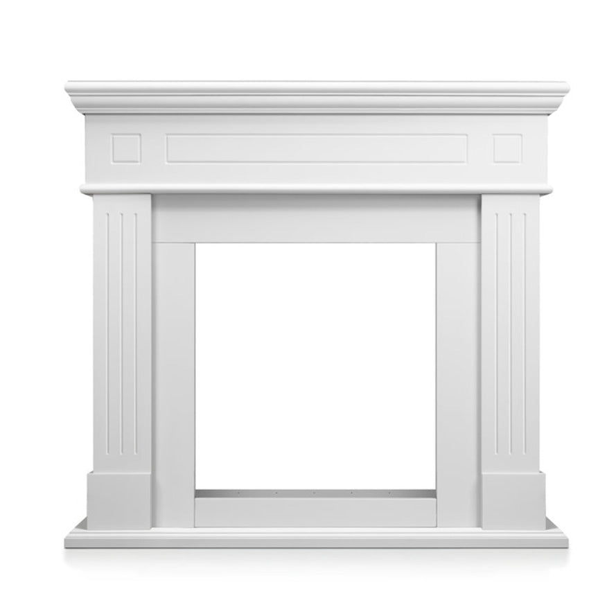 44-inch Corner Electric Fireplace with Mantel Shelf Kit