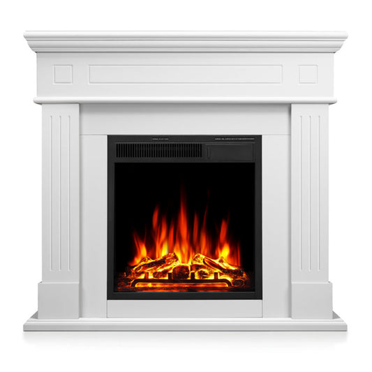 44-inch Corner Electric Fireplace with Mantel Shelf Kit