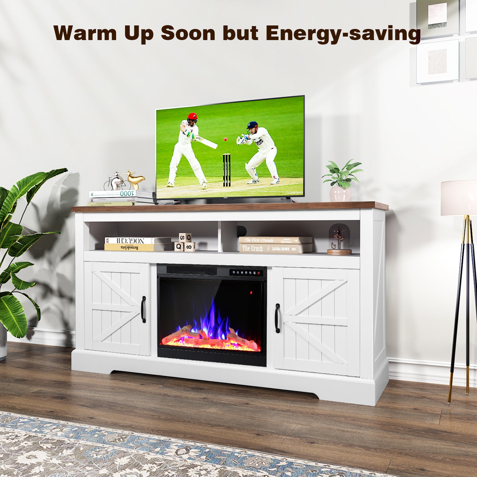Electric Fireplace TV Stand 65 Inch
