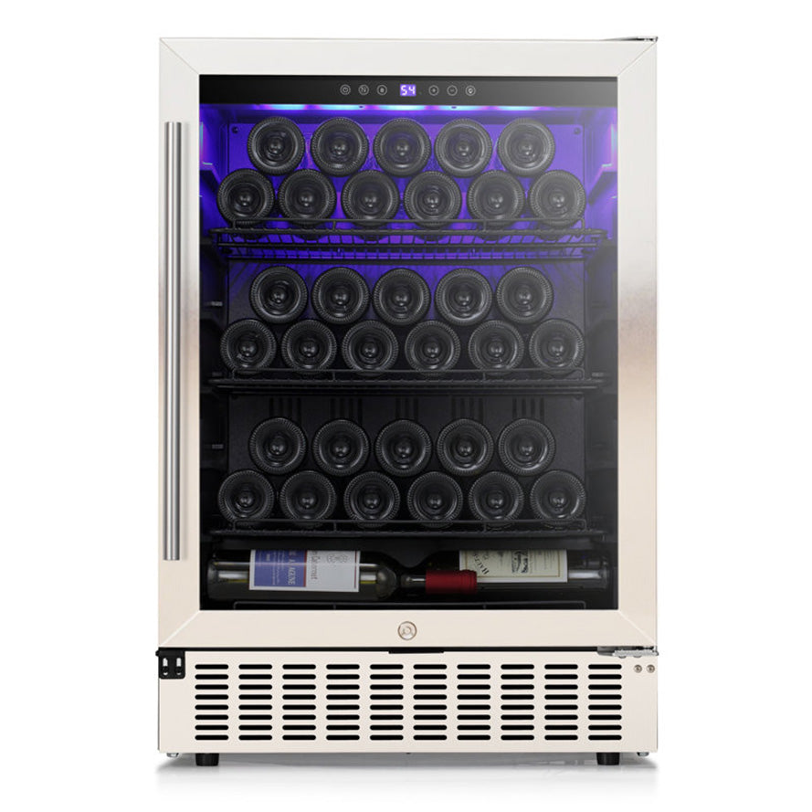 23.5'' W 46 Bottle & 156 Cans Single Zone Beverage Refrigerator Cooler