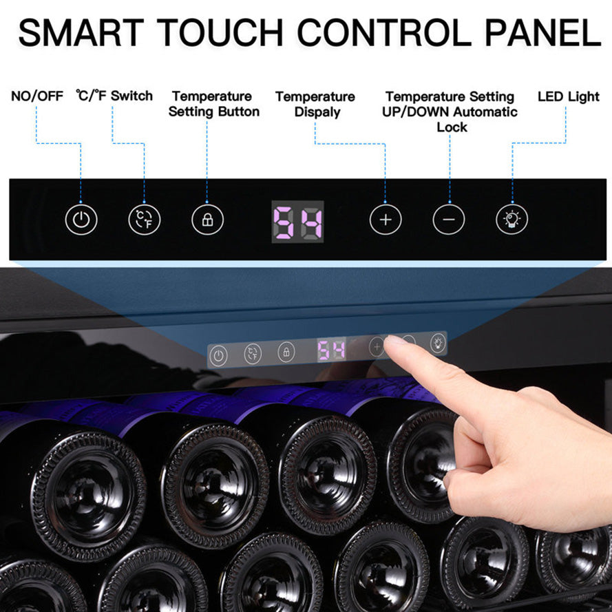 23.5'' W 46 Bottle & 156 Cans Single Zone Beverage Refrigerator Cooler