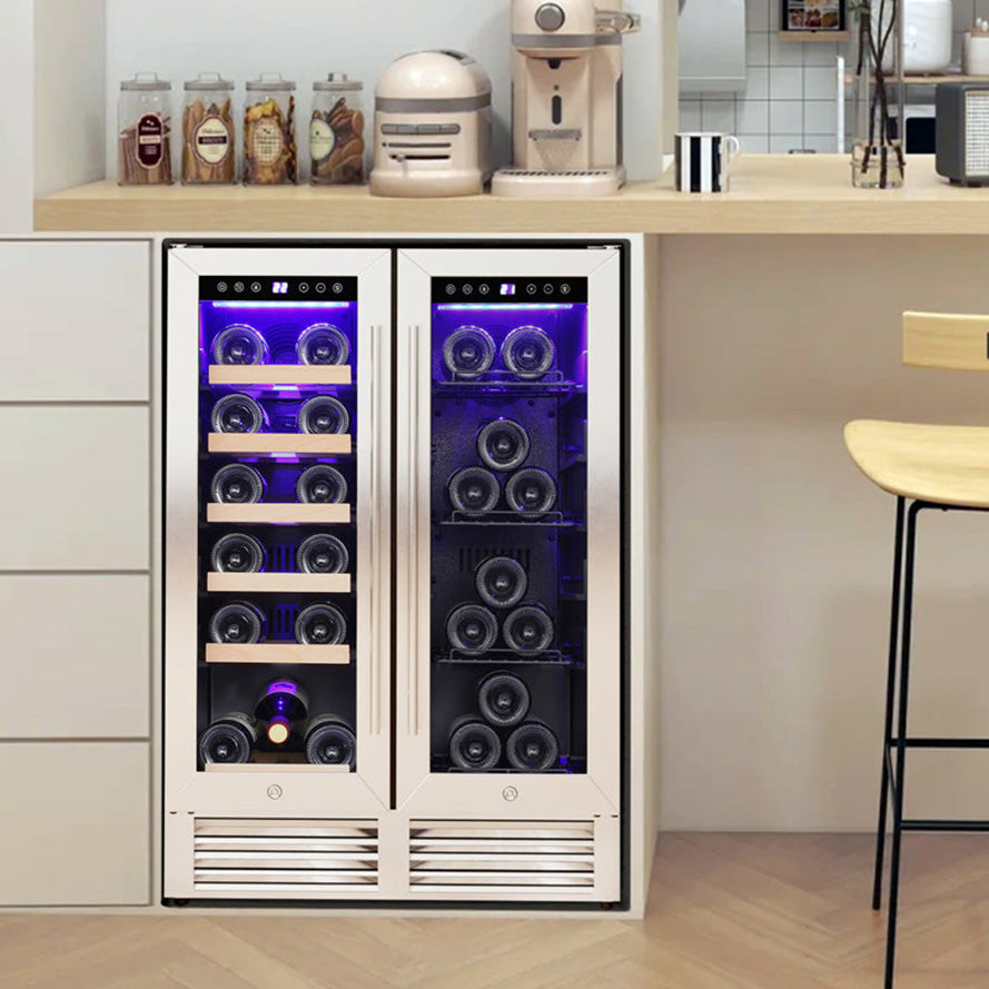 COWSAR 4.4 Cu.ft Beverage Refrigerator Cooler, 37 Bottles Mini Fridge
