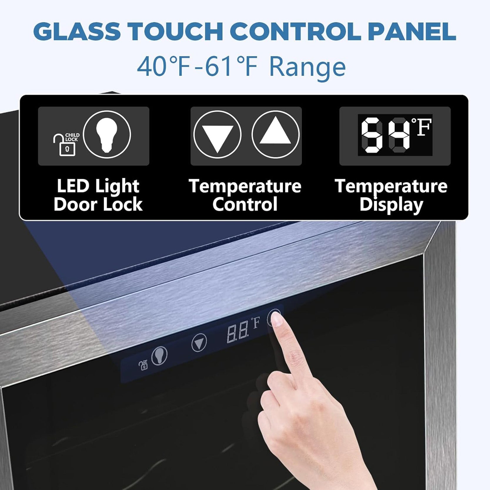 4.4/3.2/2.6 Cu.Ft Beverage Refrigerator Cooler, Reversible door