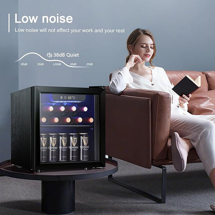 Wine Cooler Mini Fridge 1.3 cu.ft