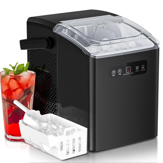 26 lbs/24H Countertop Ice Maker, 9 Ice Cubes in 6 Mins