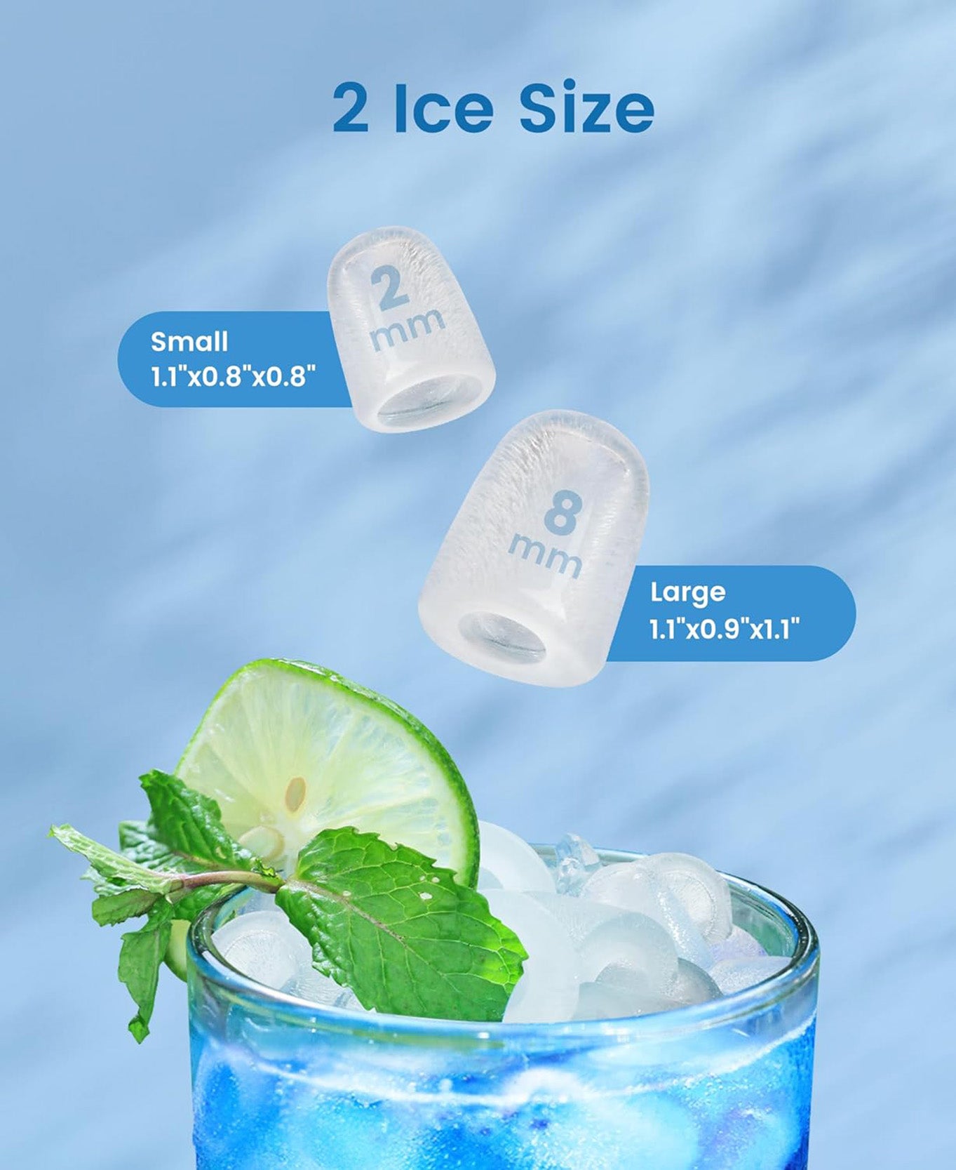 26.5lbs/24H Countertop Portable Ice Maker