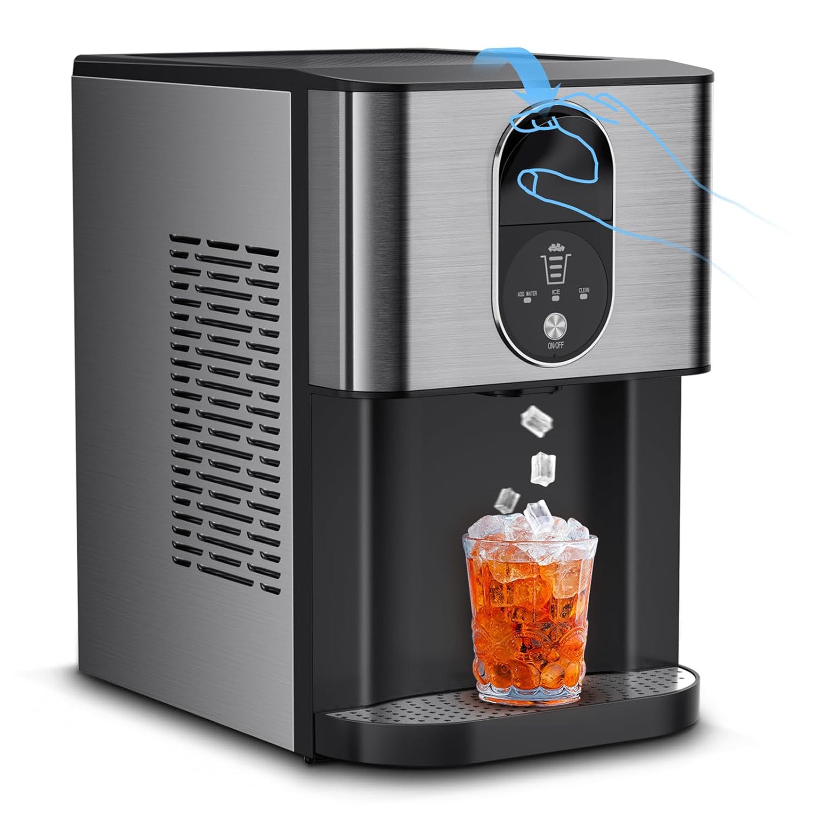 44lbs/24H Nugget Ice Maker Countertop Dispenser