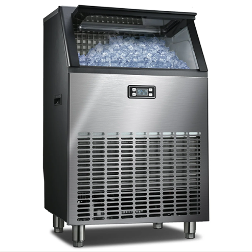 Commercial Cube Ice Maker 100/200/265lbs/24H, 33lbs Storage Bin