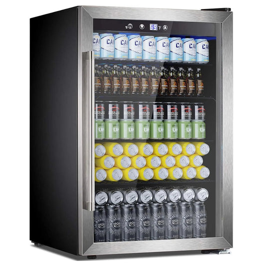 COWSAR 4.4/3.2/2.6 Cu.Ft Beverage Refrigerator Cooler, Reversible door